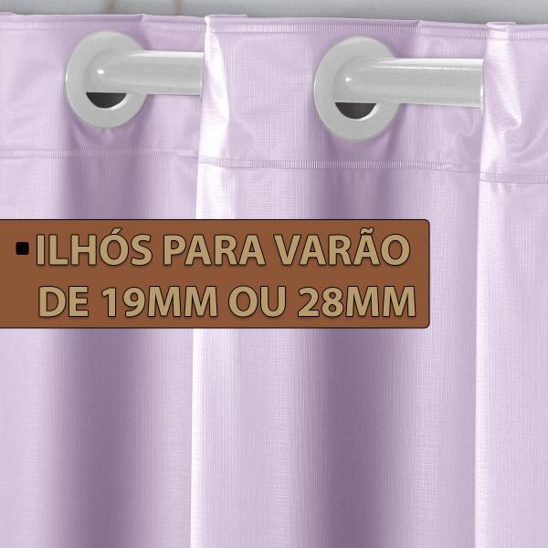 Imagem de Cortina Blecaute Lilás 2 Metros PVC Liso Janela 2,80x1,60