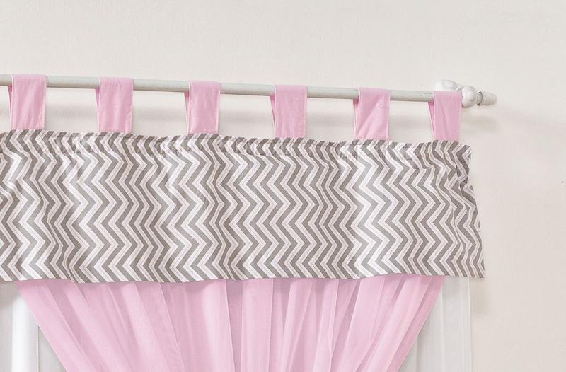 Imagem de Cortina Chevron Quarto Infantil Bebê 2mts X 1,70mts