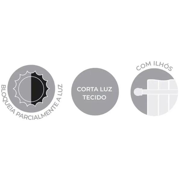 Imagem de Cortina CORTA LUZ Tecido BLEND 300x170 Blackout 70 - Akasa