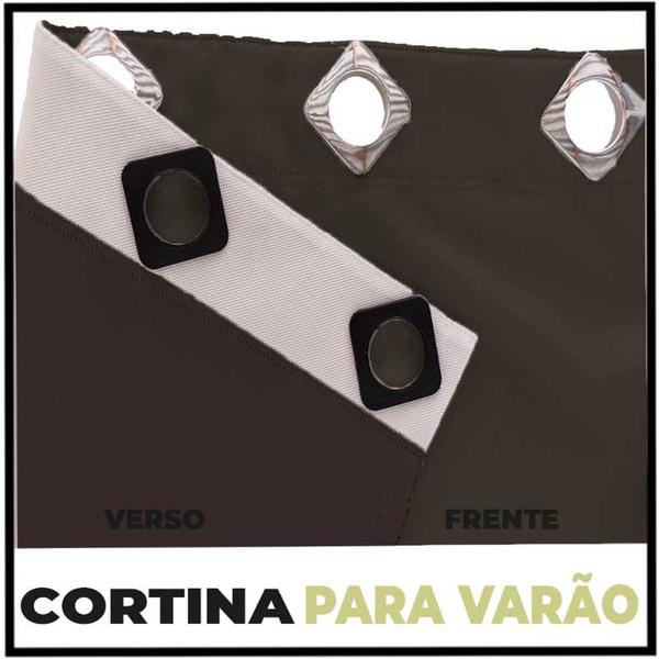 Imagem de Cortina cortina blackout 5,00x3,80 Corta luz Ana bege