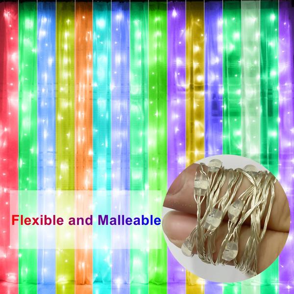 Imagem de Cortina de janela String Lights HOME LIGHTING 300 LED RGB