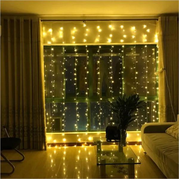 Imagem de Cortina de Led 200 leds 2x2m 8 Funções Decoração de Natal