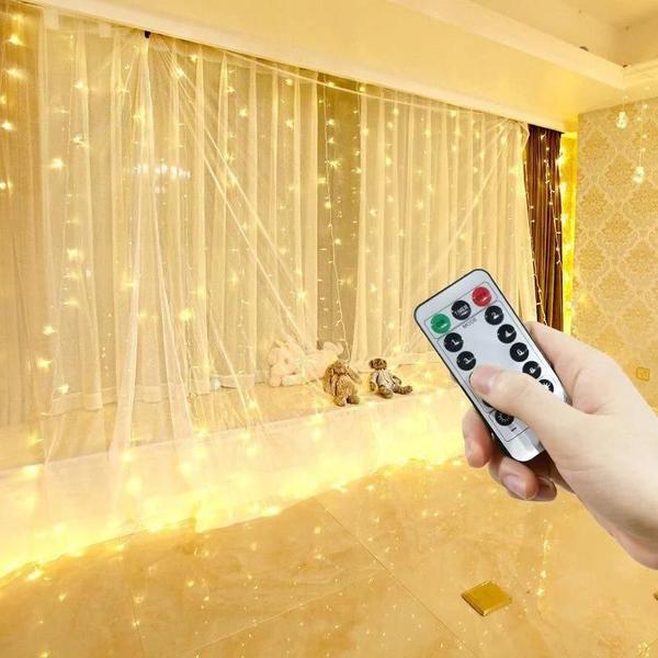 Imagem de Cortina de LED USB Decoração Natalina Controle