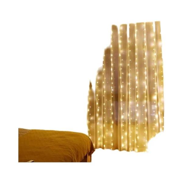 Imagem de Cortina De Luzes LED Quentes 3x3/2/1m Controle Remoto Para Quarto, Feriado, Casamento, Decoração De