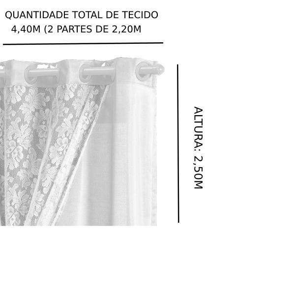 Imagem de Cortina de Renda em Oferta 3,00x2,50 Tecido Grande Marrocos