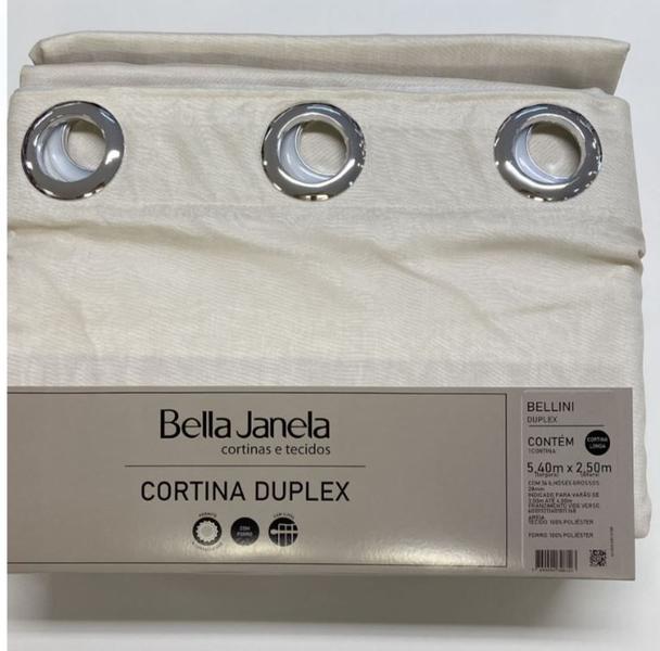 Imagem de Cortina Duplex 5,40 x 2,50 Bellini Bella Janela