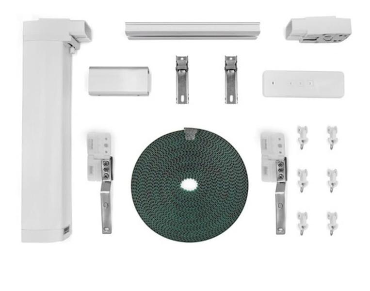 Imagem de Cortina Inteligente Motorizada Wi-Fi 4.2M Com Controle Remoto Alexa Google App Celular Smart Home