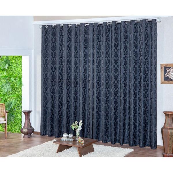 Cortina Jacquard Luxo Para Sala e Quarto SEMI-BLACKOUT 2,80 X 1,70 - AF ENXOVAIS Cortina Jacquard Luxo Para Sala e Quarto SEMI-BLACKOUT 2,80 X 1,70 - AF ENXOVAIS