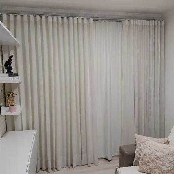 Imagem de Cortina Luxuosa Para Trilho Suiço 6,00x2,70 Para Sala