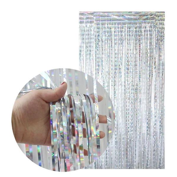 Cortina Metalizada 1X2M 01 Un. Franja Metálica Para Decoração De Festas Carnaval Franja Rafia - Festejando25 Imagem de Cortina Metalizada 1X2M 01 Un. Franja Metálica Para Decoração De Festas Carnaval Franja Rafia