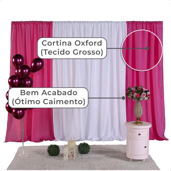 Imagem de Cortina Oxford Decoração Festa Aniversário 4,50MX2M