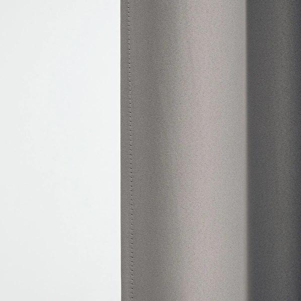 Imagem de cortina para sala quarto tecido blackout cinza 6,00x2,50