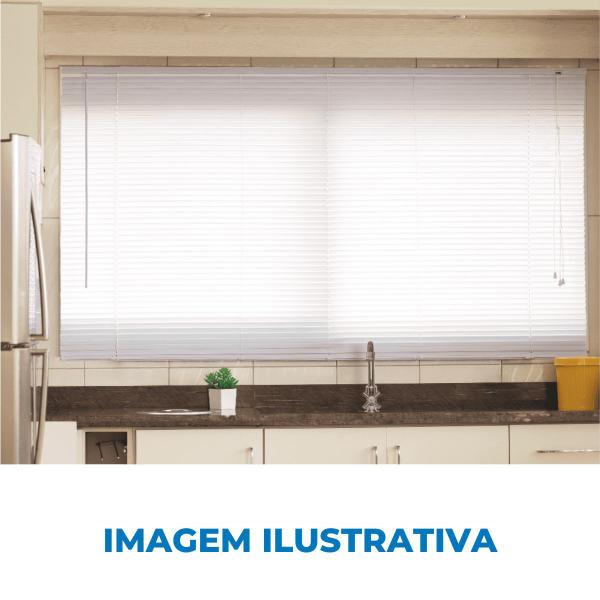 Imagem de Cortina Persiana Horizontal Cozinha Pvc Primafer 100x130cm