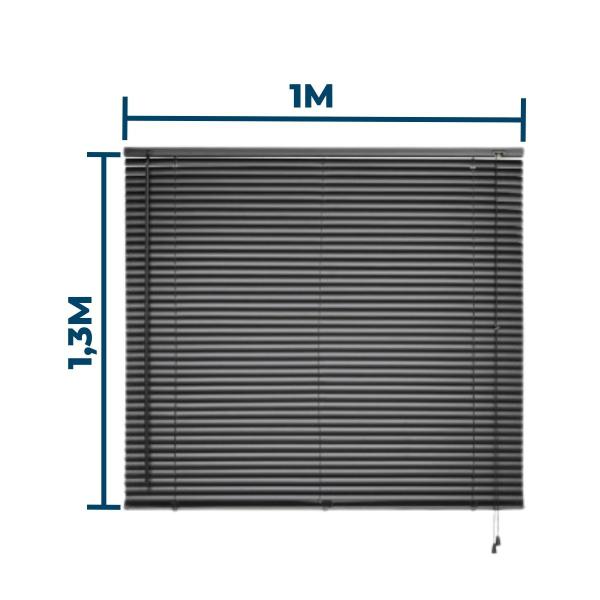 Imagem de Cortina Persiana Horizontal Cozinha Pvc Primafer 100x130cm