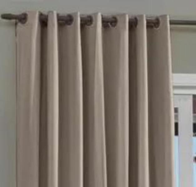 Imagem de Cortina Pratika 3,60mx2,50m York Slim/Taupe - Bella Janela