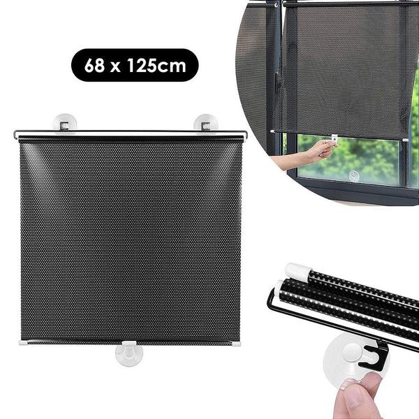 Cortina Retrátil Com Ventosas Protetor Solar Para Janelas - Genérico Imagem de Cortina Retrátil Com Ventosas Protetor Solar Para Janelas