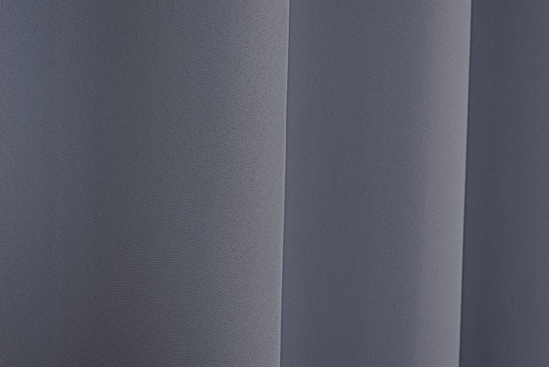 Imagem de Cortina  tecido cinza blackout 3,00m x 2,40m ilhós cromado