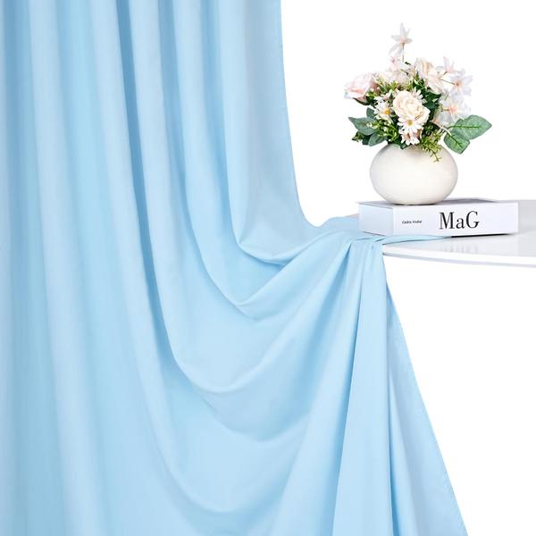 Imagem de Cortinas de fundo SoarDream Baby Blue Poliéster 9x3m