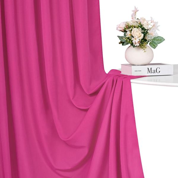 Imagem de Cortinas de fundo SoarDream Hot Pink Poliéster 3x3m