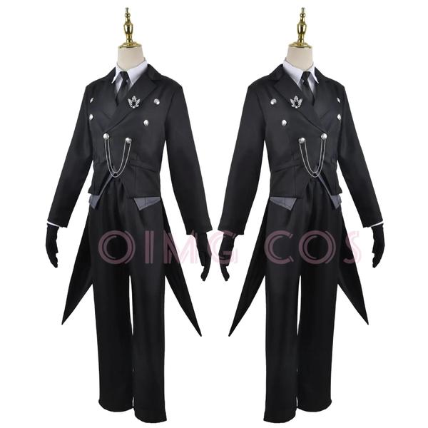 Imagem de Cosplay Sebastian Michaelis - Traje de Mordomo Preto para Festa de Halloween