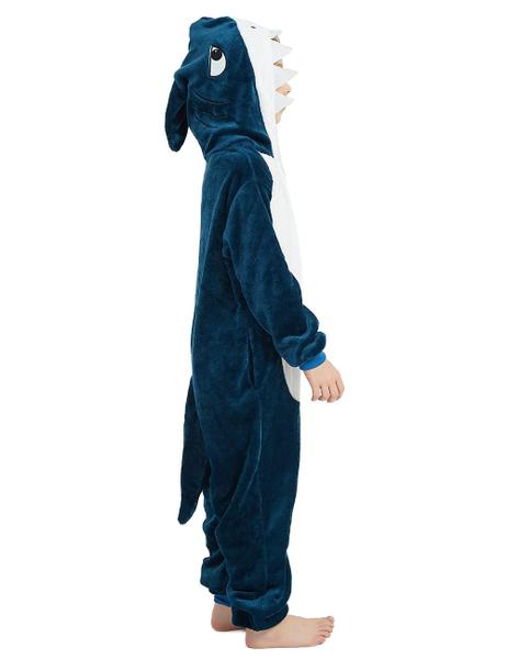 Imagem de Costume ABENCA Shark Onesie, pijamas infantis, pijamas de pelúcia, 130 cm