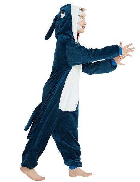 Imagem de Costume ABENCA Shark Onesie, pijamas infantis, pijamas de pelúcia, 130 cm