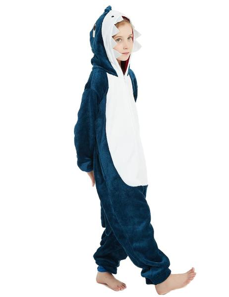 Imagem de Costume ABENCA Shark Onesie, pijamas infantis, pijamas de pelúcia, 130 cm