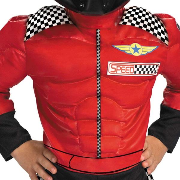 Imagem de Costume Disguise Turbo Racer para meninos de 4 a 6 anos com capacete