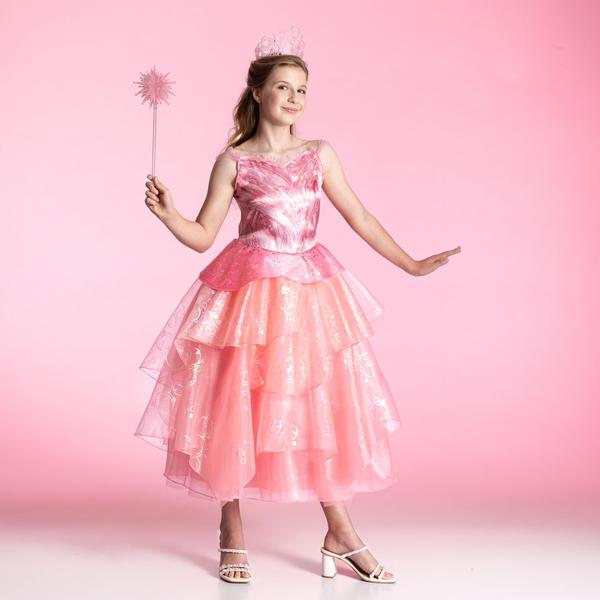 Imagem de Costume Disguise Wicked Glinda Deluxe Official Pink Girl 10-12