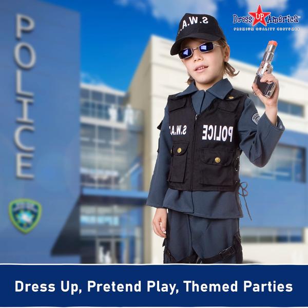 Imagem de Costume Dress Up America Deluxe Childrens S.W.A.T. Police