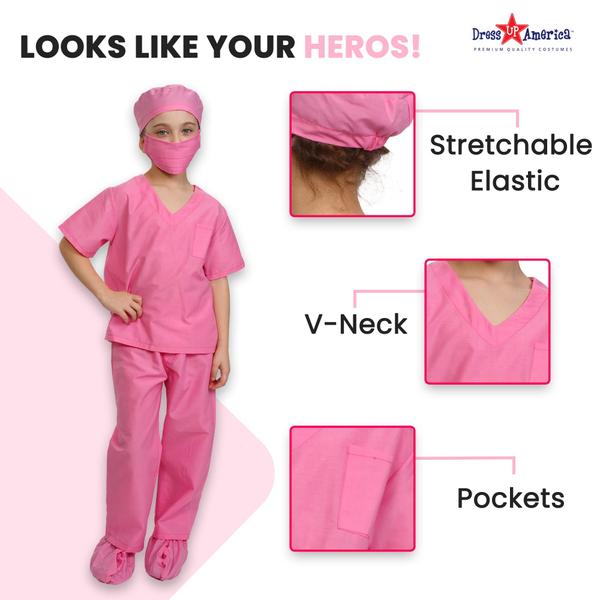 Imagem de Costume Dress Up America Doctor Scrubs para crianças