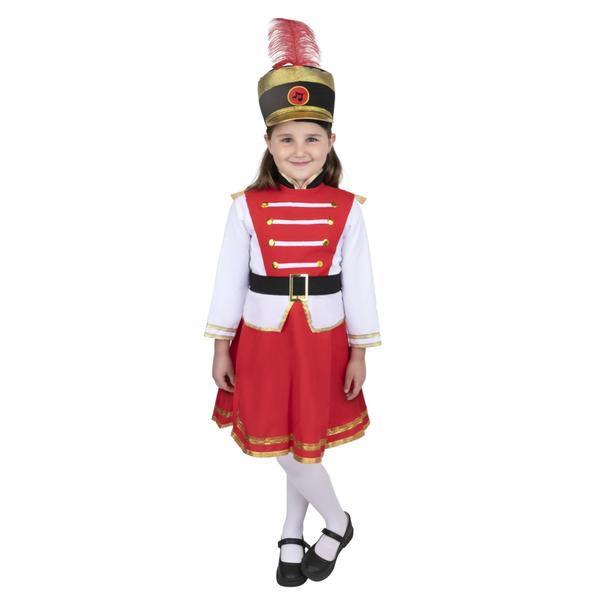 Imagem de Costume Dress Up America Drum Majorette para meninas com chapéu