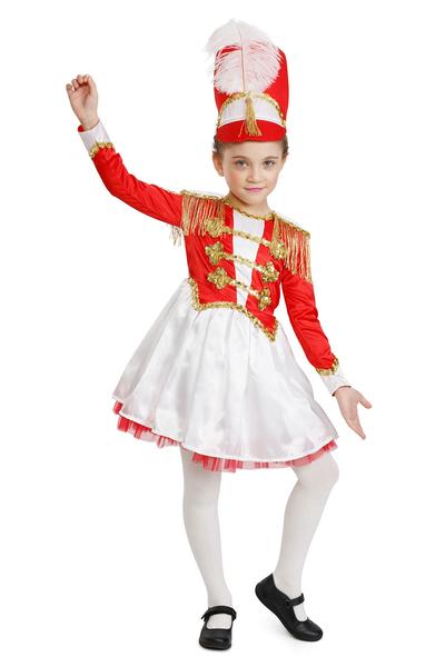 Imagem de Costume Dress Up America Drum Majorette para meninas, vermelha