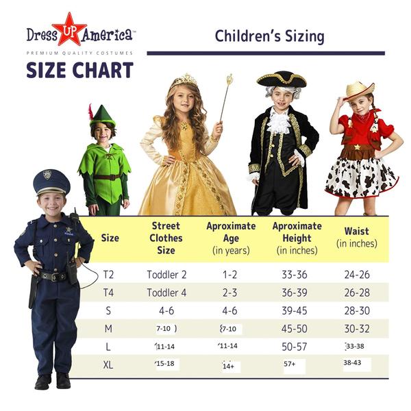 Imagem de Costume Dress Up America Peter Pan para crianças com acessórios