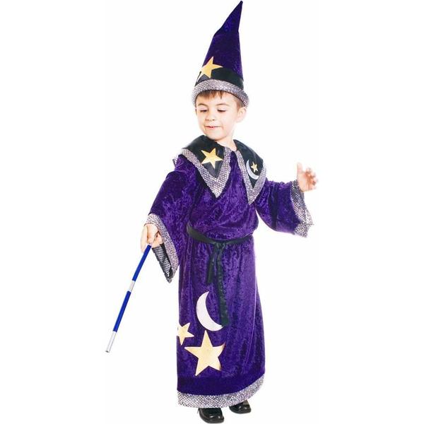 Imagem de Costume Dress Up America Wizard Warlock Robe para crianças, roxo