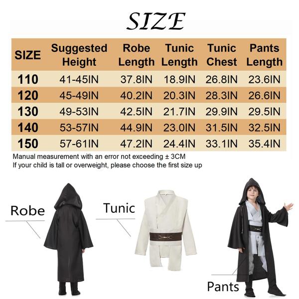 Imagem de Costume Ladhow Kids Knight Luke Skywalker Star Wars Cosplay