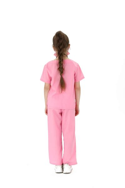 Imagem de Costume Lingway Toys Dr.Scrubs para crianças de 6 a 8 anos de algodão rosa