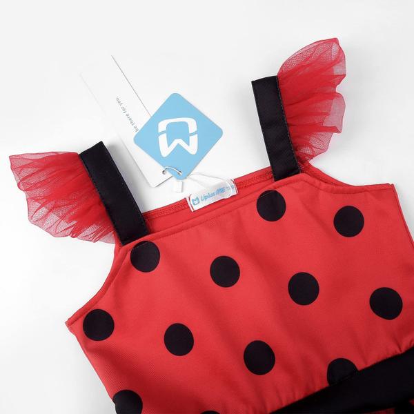 Imagem de Costume Uplus ME Ladybug Costume para meninas de 5 a 6 anos com acessório