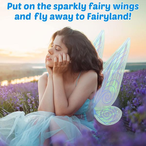 Imagem de Costume Wings U-Zomir Fairy para mulheres e meninas azul