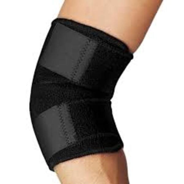 Imagem de Cotoveleira anatomica ajustavel tensor estabilizador neoprene para tendinite anti lesao cotovelo