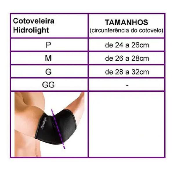 Imagem de Cotoveleira neoprene adulto hidrolight tratamento de lesão 