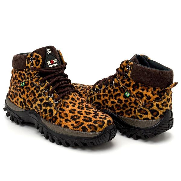 Imagem de Coturno Feminino Adventure Estilosa Ultra Conforto Solado Antiderrapante Bota Feminina Exclusiva