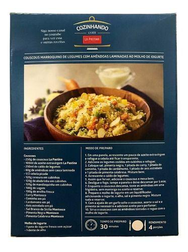 Couscous Marroquino Italiano La Pastina Com 2 Unidades 500g Imagem de Couscous Marroquino Italiano La Pastina Com 2 Unidades 500g