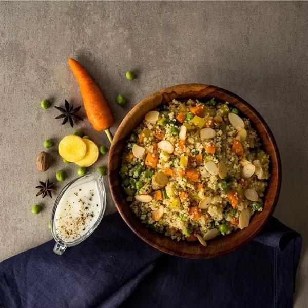 Couscous Marroquino Italiano La Pastina Com 2 Unidades 500g Imagem de Couscous Marroquino Italiano La Pastina Com 2 Unidades 500g