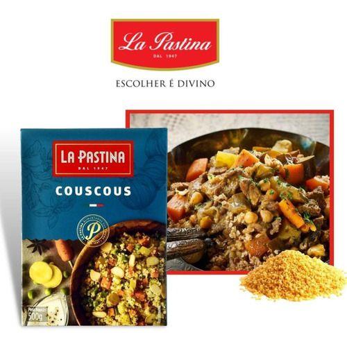 Couscous Marroquino Italiano La Pastina Com 2 Unidades 500g Imagem de Couscous Marroquino Italiano La Pastina Com 2 Unidades 500g