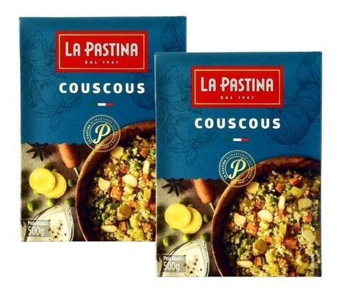 Couscous Marroquino Italiano La Pastina Com 2 Unidades 500g Imagem de Couscous Marroquino Italiano La Pastina Com 2 Unidades 500g