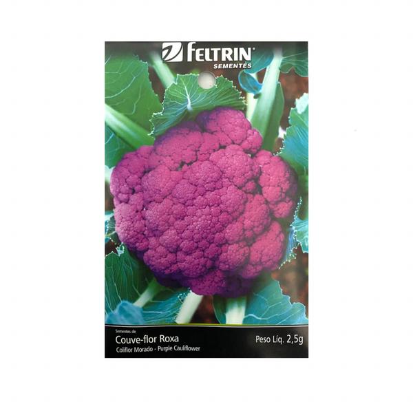 Couve Flor Filipinas/ Couve Flor Roxa - 2.5gr de Sementes - FELTRIN SEMENTES Imagem de Couve Flor Filipinas/ Couve Flor Roxa - 2.5gr de Sementes