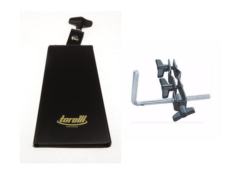Cowbell 7'' To 052 + Suporte P/pedestal Ta 430 Haste L Torelli Imagem de Cowbell 7'' To 052 + Suporte P/pedestal Ta 430 Haste L Torelli