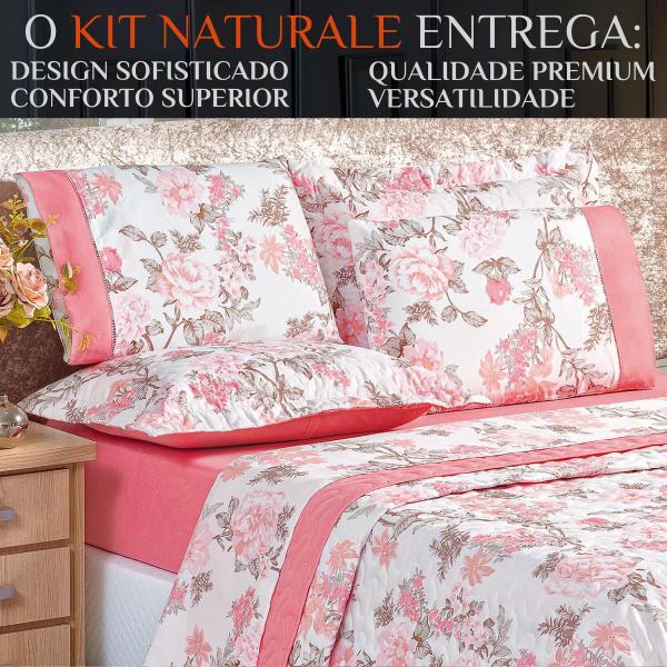 Imagem de Coxa Cama Casal Queen Size Naturale Estampada Dupla Face 200