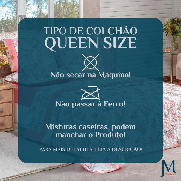 Imagem de Coxa Cama Casal Queen Size Naturale Estampada Dupla Face 200